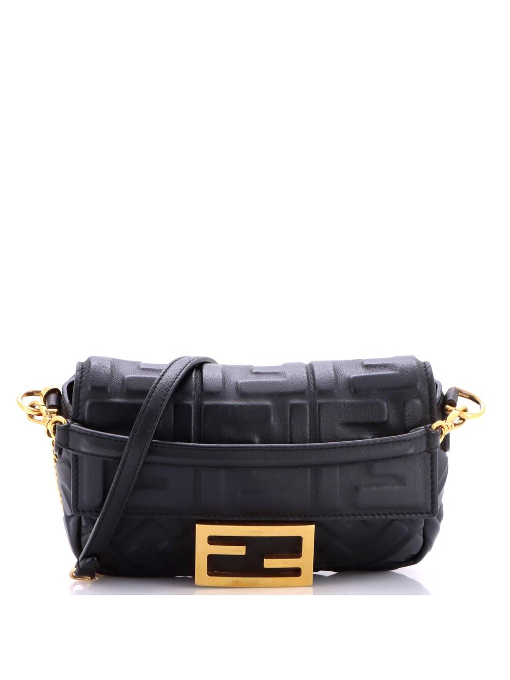 Fendi Baguette Nm Bag Zucca Embossed #375876F23B